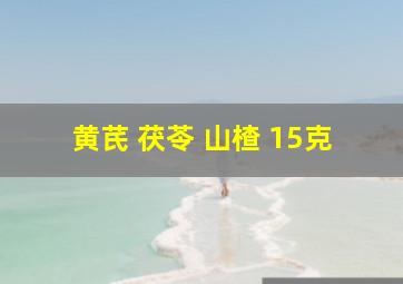 黄芪 茯苓 山楂 15克